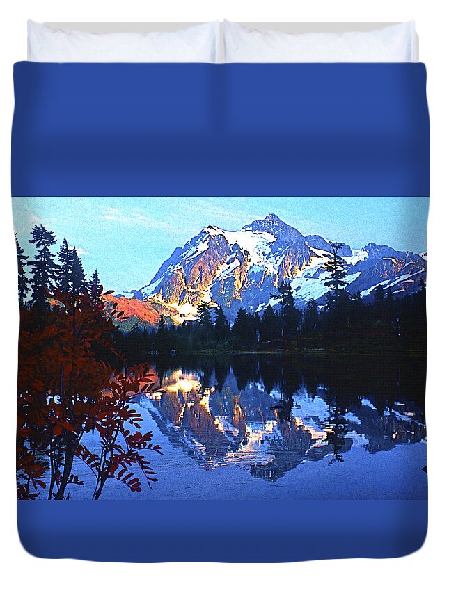Shuksan Duvet Cover featuring the photograph Another Shuksan Reflection by Todd Kreuter