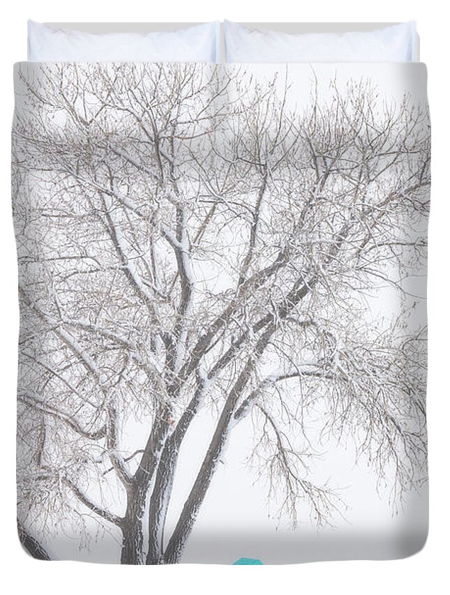 Winter Duvet Cover featuring the photograph Another Winter Alone by Darren White
