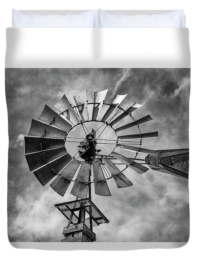 Windmill Duvet Cover featuring the photograph Anticipation by Stephen Stookey