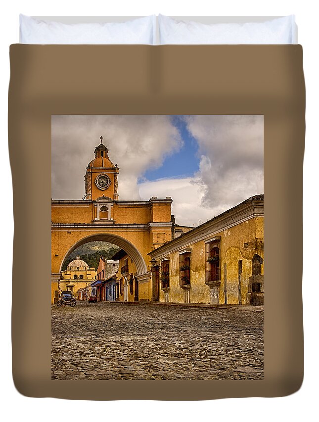 Antigua Duvet Cover featuring the photograph Antigua, Guatemala by Mitch Spence