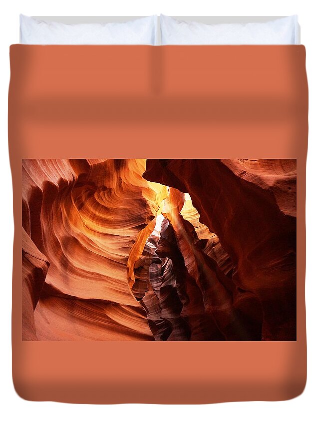 Antilope Canyon Duvet Cover featuring the photograph Antilope Canyon by Julia Ivanovna Willhite