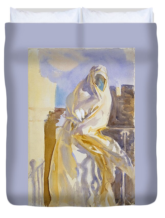 John Singer Sargent Duvet Cover featuring the painting Arab Woman by John Singer Sargent