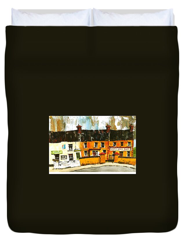  Duvet Cover featuring the painting Aran Bygones 4 by Val Byrne