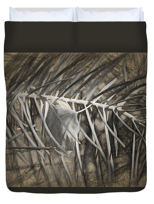Desert Forest And Garden Duvet Cover featuring the digital art Arborescence by Becky Titus