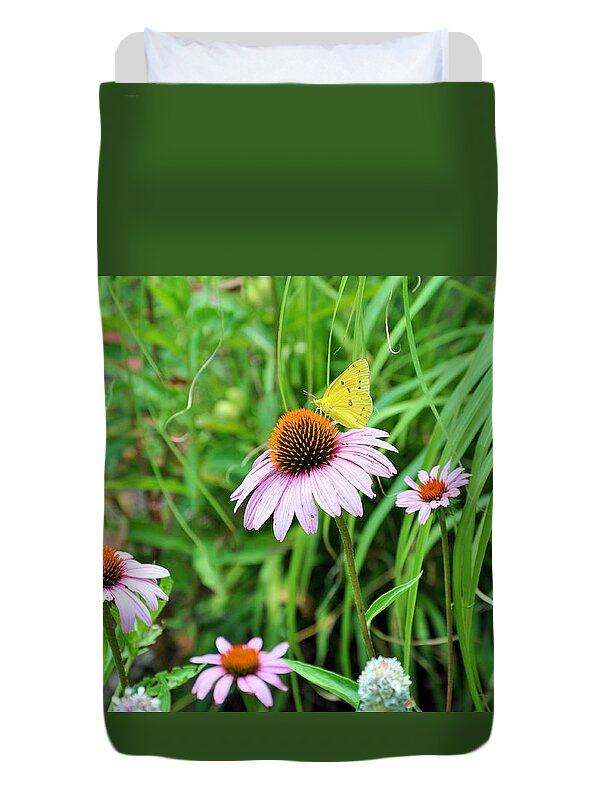 Gardens Duvet Cover featuring the photograph Arie's Garden by Jan Amiss Photography