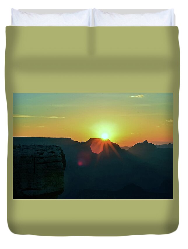 Arizona Duvet Cover featuring the photograph Arizona Horizon by La Dolce Vita