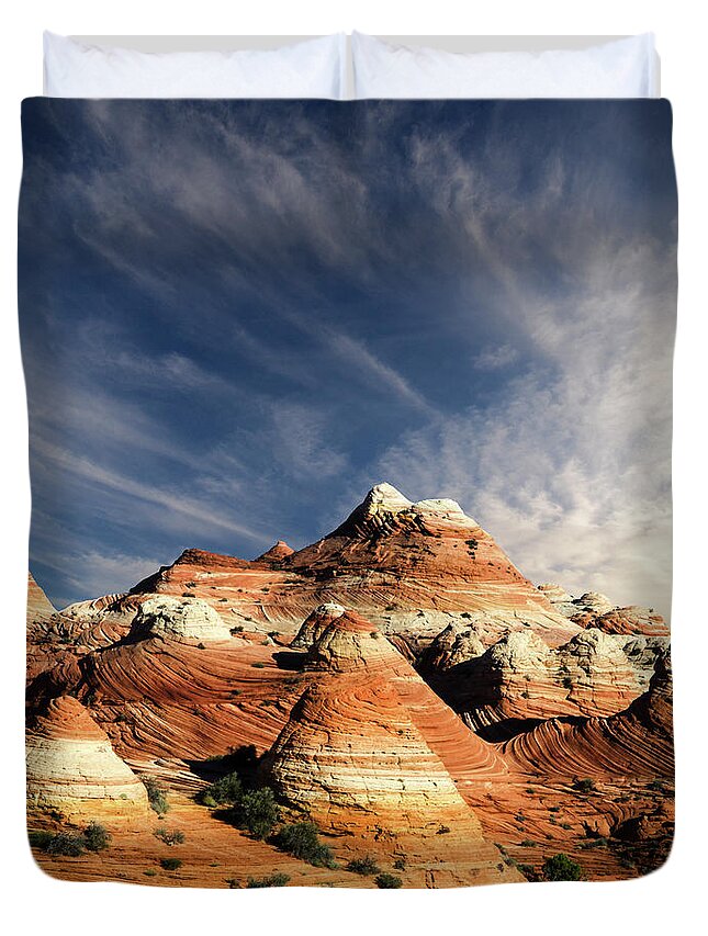Beauty Duvet Cover featuring the photograph Arizona North Coyote Buttes by Bob Christopher