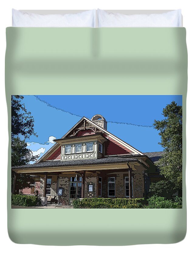 Architecture Duvet Cover featuring the photograph Arnold's by James Rentz