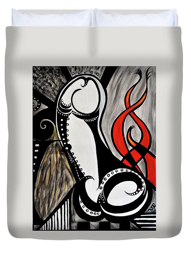 Art Deco Penis Painting Duvet Cover For Sale By Davids Digits