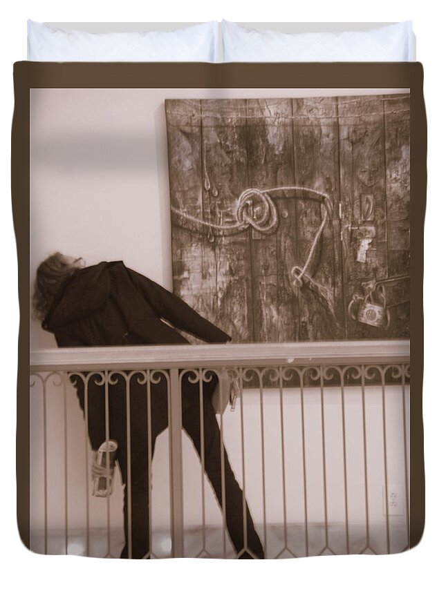 Art Museum Duvet Cover featuring the photograph Art from All Angles by Valerie Collins