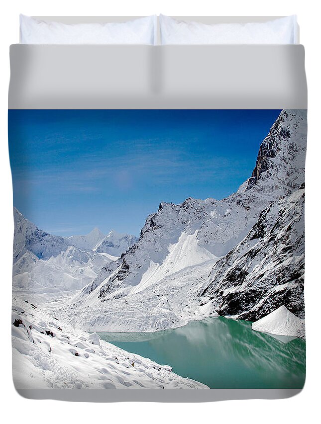 Snow Duvet Cover featuring the photograph Artic Landscape by Britten Adams