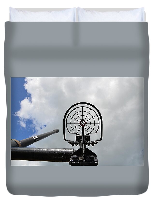 Artillery Duvet Cover featuring the photograph Artillery by Jackie Russo