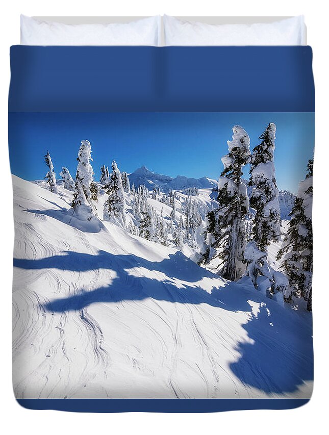 Baker Duvet Cover featuring the photograph Artist Point by Pelo Blanco Photo