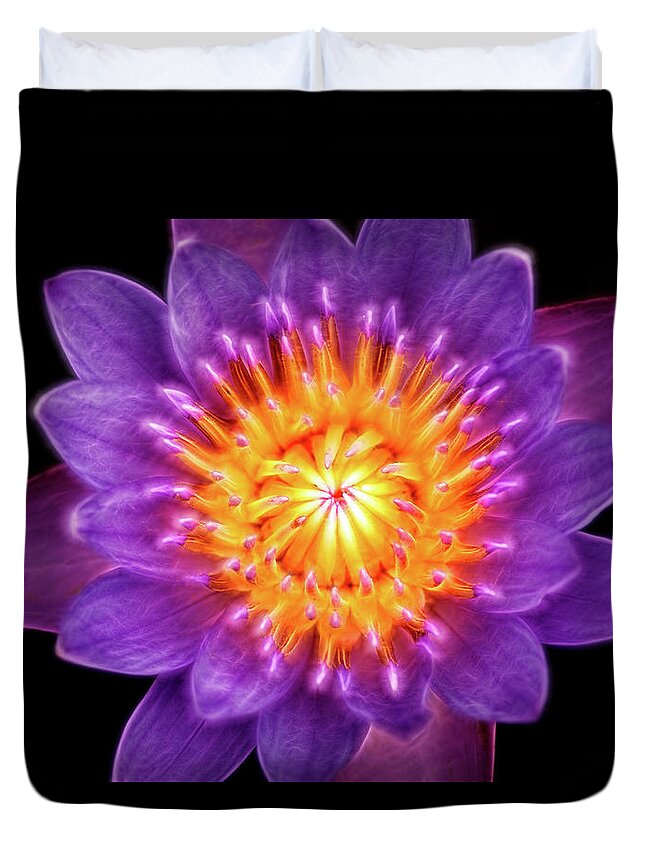 Flower Duvet Cover featuring the photograph Artistic Lily at Lily Pons by Don Johnson