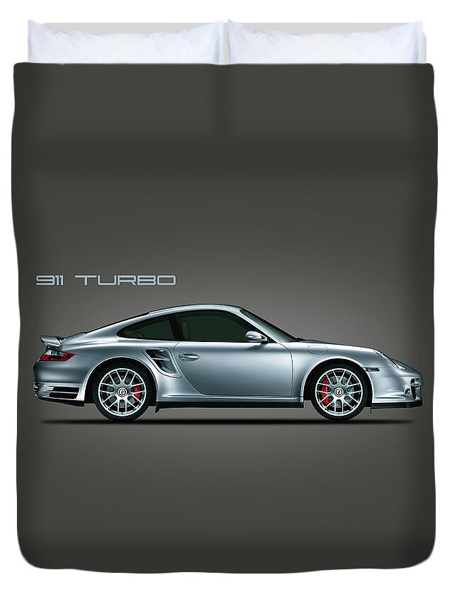 Porsche Duvet Cover featuring the photograph The Iconic 911 Turbo by Mark Rogan