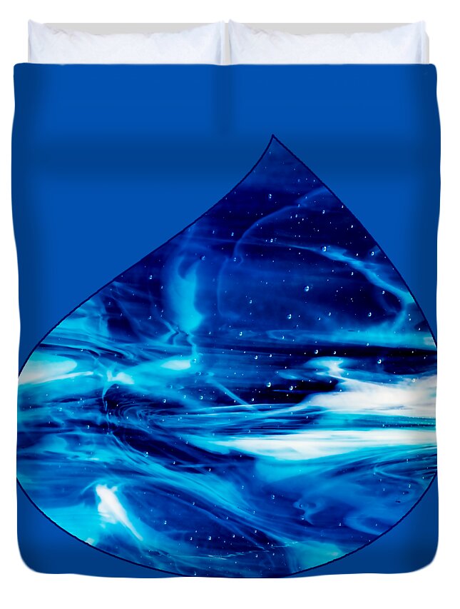 Texas Duvet Cover featuring the photograph Blue Wave by Erich Grant