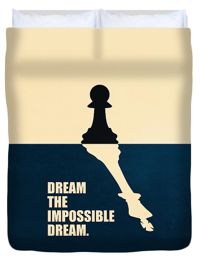 Dream The Impossible Dream Life Motivational Quotes Poster Duvet Cover For Sale By Lab No 4
