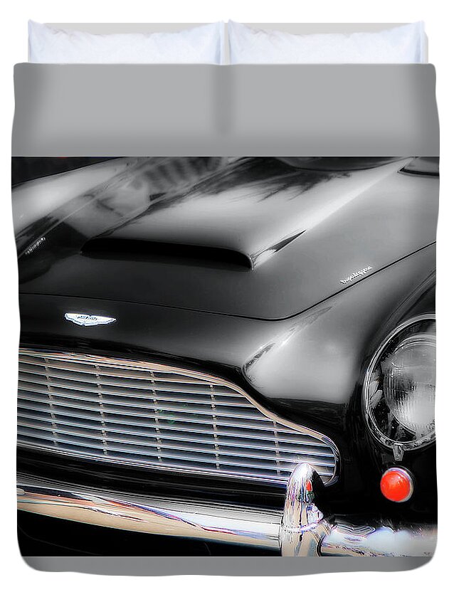 Color Duvet Cover featuring the photograph Aston Martin DB5 -1 by Alan Hausenflock