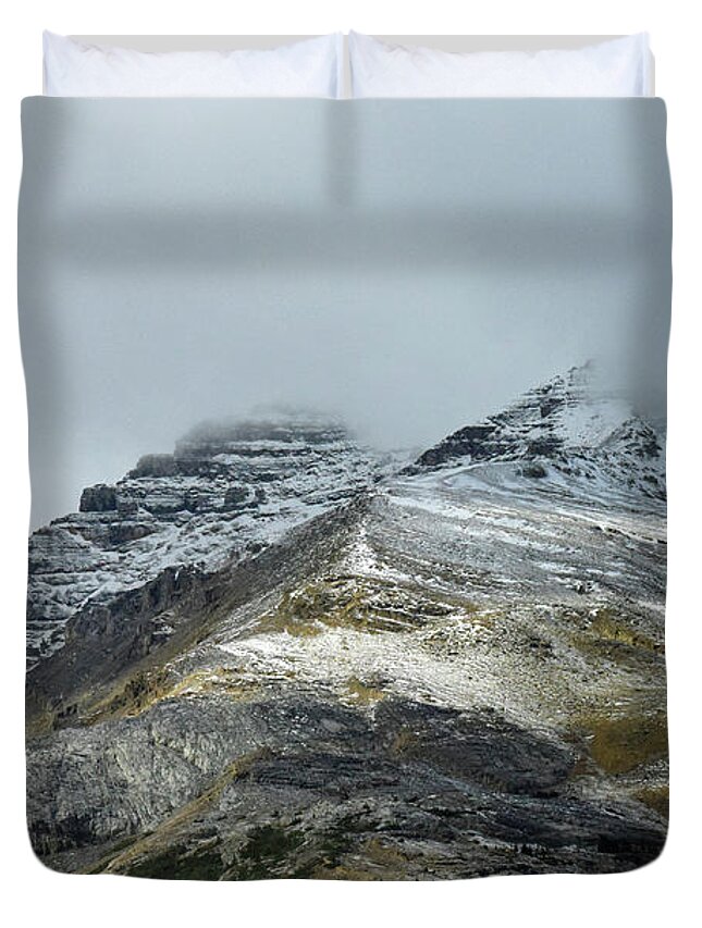 Athabasca Glacier Duvet Cover featuring the photograph Athabasca Glacier No. 3-1 by Sandy Taylor