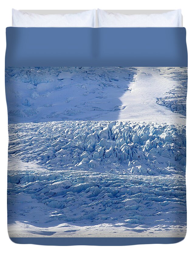 Mountains Duvet Cover featuring the photograph Athabasca glacier the Columbia Icefields in Jasper National park by Pierre Leclerc Photography