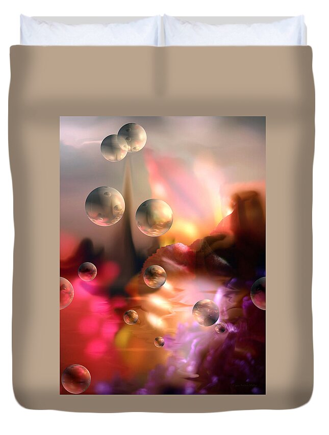  Bright Duvet Cover featuring the photograph Atmospheres... by Arthur Miller