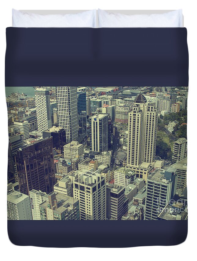 Auckland Duvet Cover featuring the photograph Auckland by Patricia Hofmeester