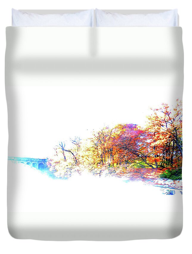 Autumn Duvet Cover featuring the photograph Autumn Colors by Hannes Cmarits