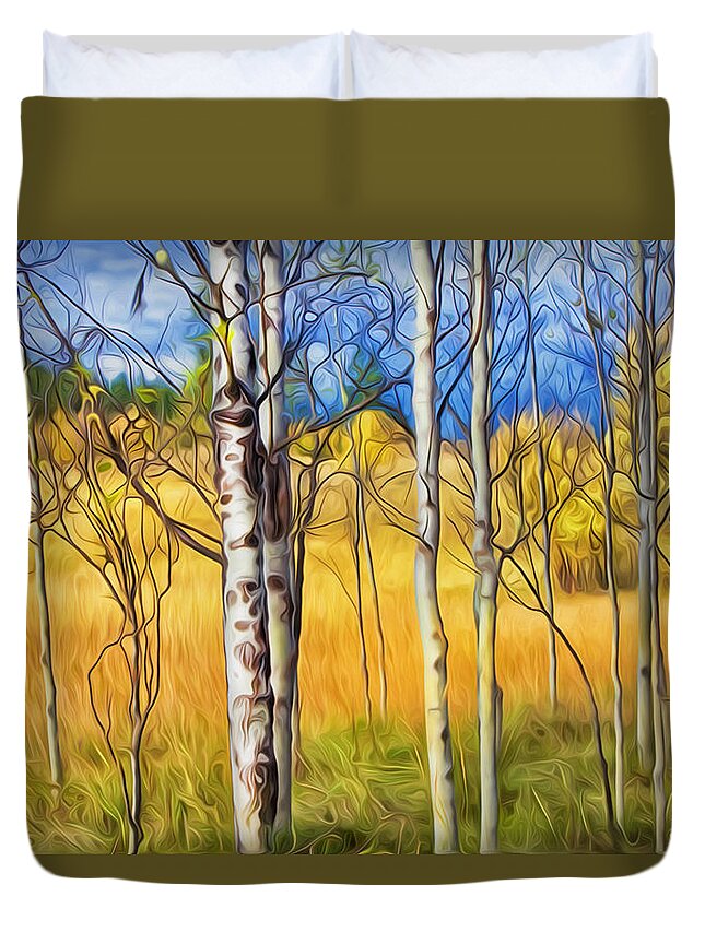 Autumn Duvet Cover featuring the photograph Autumn Colours by Theresa Tahara