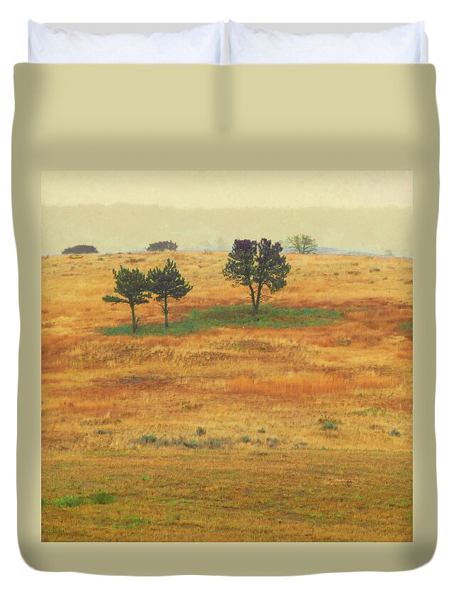 Montana Duvet Cover featuring the photograph Autumn Hill Reverie by Cris Fulton