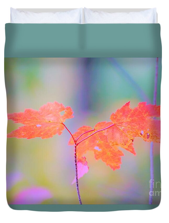 Autumn Duvet Cover featuring the photograph Autumn Leaves by Merle Grenz