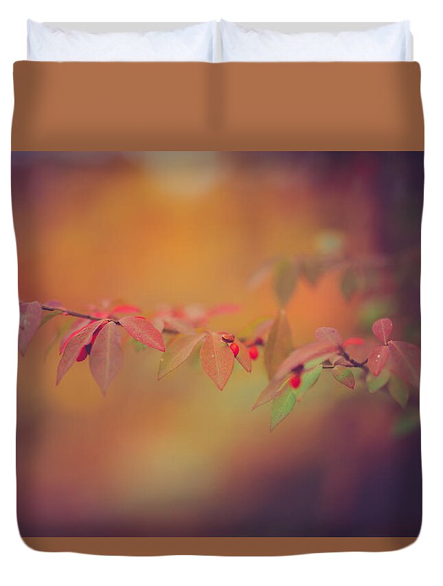 Autumn Duvet Cover featuring the photograph Autumn Warmth by Shane Holsclaw