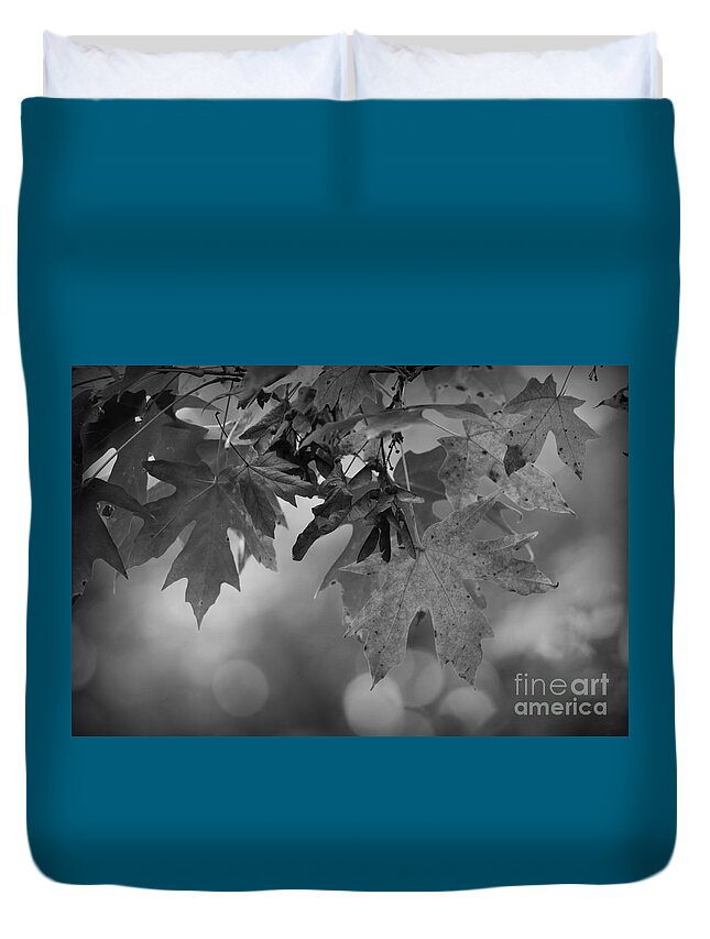 Autumn Duvet Cover featuring the photograph Autumn's Mystery by Sheila Ping
