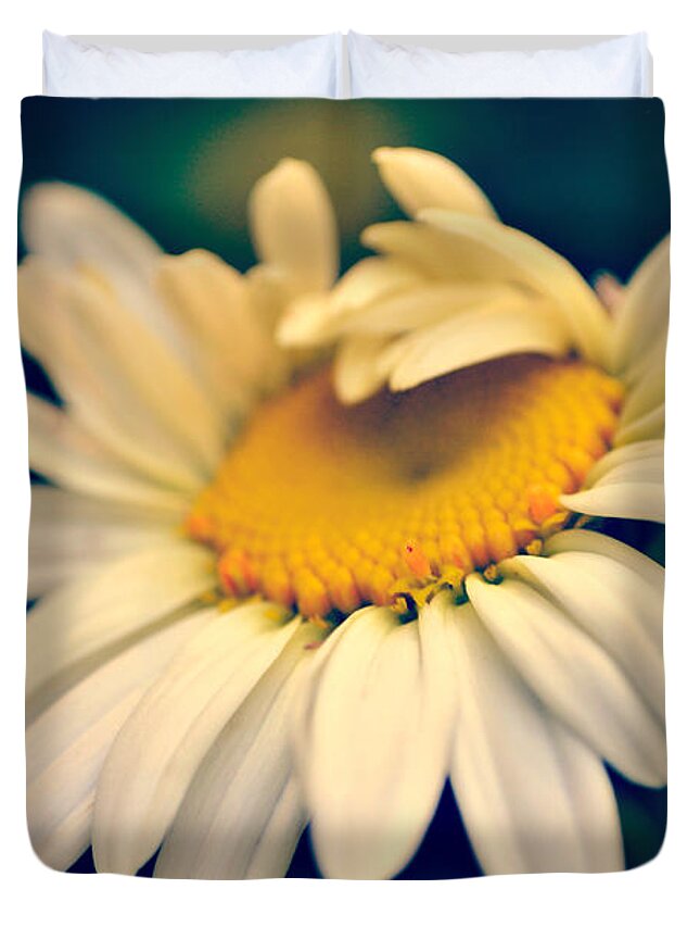 Daisy Duvet Cover featuring the photograph Awakening by Kelly Nowak