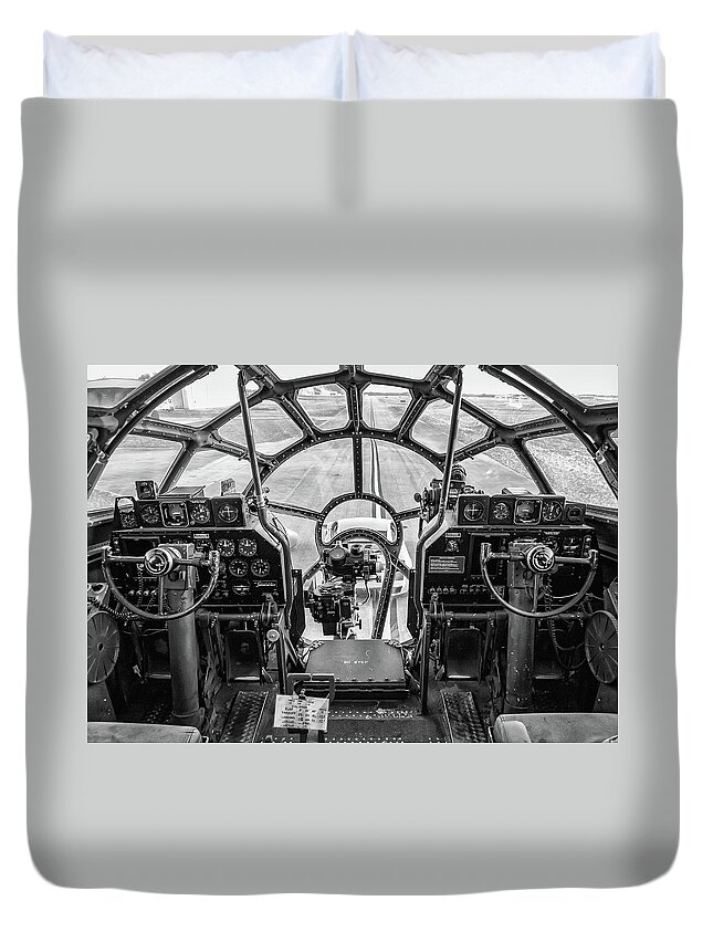 B29 Duvet Cover featuring the photograph B-29 Fifi by David Hart