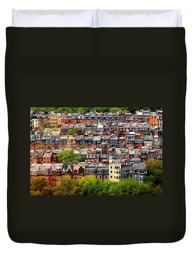 Boston Duvet Cover featuring the photograph Back Bay by Rick Berk