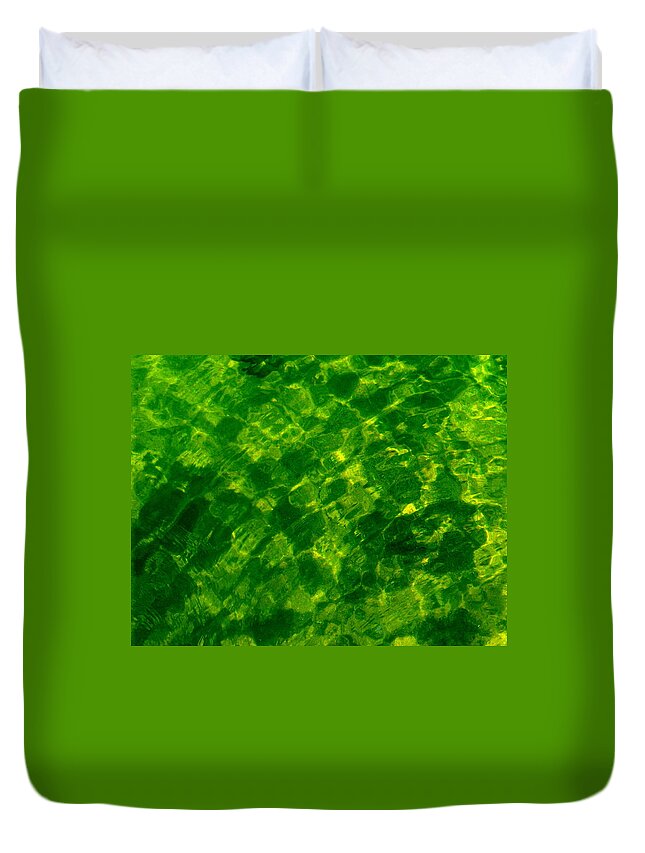 Green Duvet Cover featuring the photograph Background 12 by Kevin B Bohner