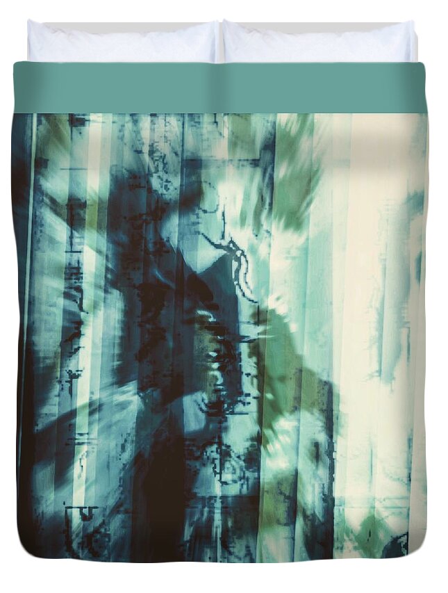 Background Duvet Cover featuring the digital art Background 39 by Marko Sabotin