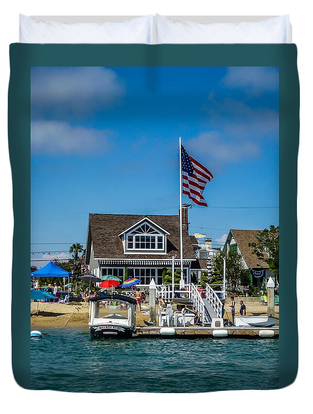 4th Of July Duvet Cover featuring the photograph Balboa Baby by Pamela Newcomb