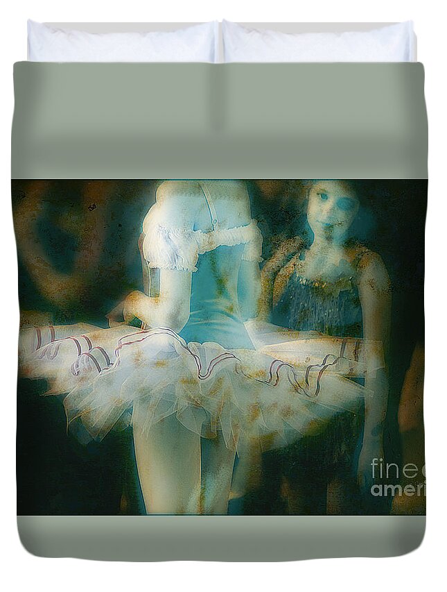 Dance Duvet Cover featuring the photograph Ballerina Discussions by Craig J Satterlee