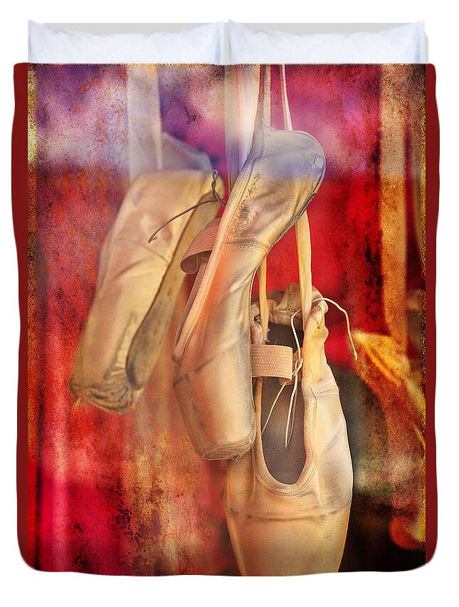 Dance Duvet Cover featuring the photograph Ballerina Shoes by Craig J Satterlee