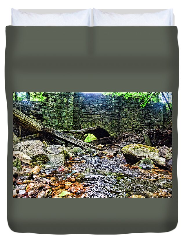Baltimore Duvet Cover featuring the photograph Baltimore Creek by La Dolce Vita