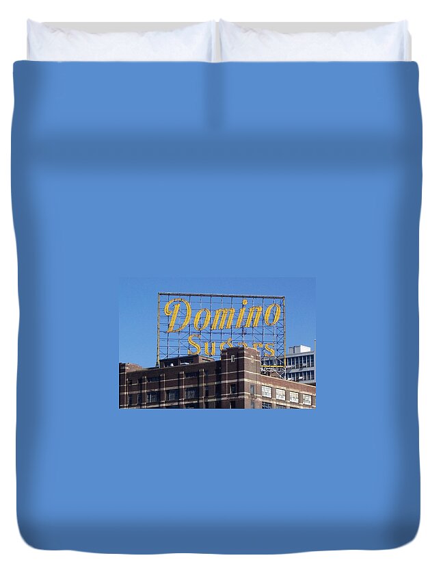 Inner Harbor Duvet Cover featuring the photograph Baltimore is Sweet by Kenlynn Schroeder