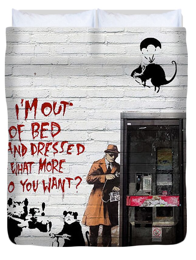 Banksy The Tribute Rats Duvet Cover For Sale By Serge Averbukh