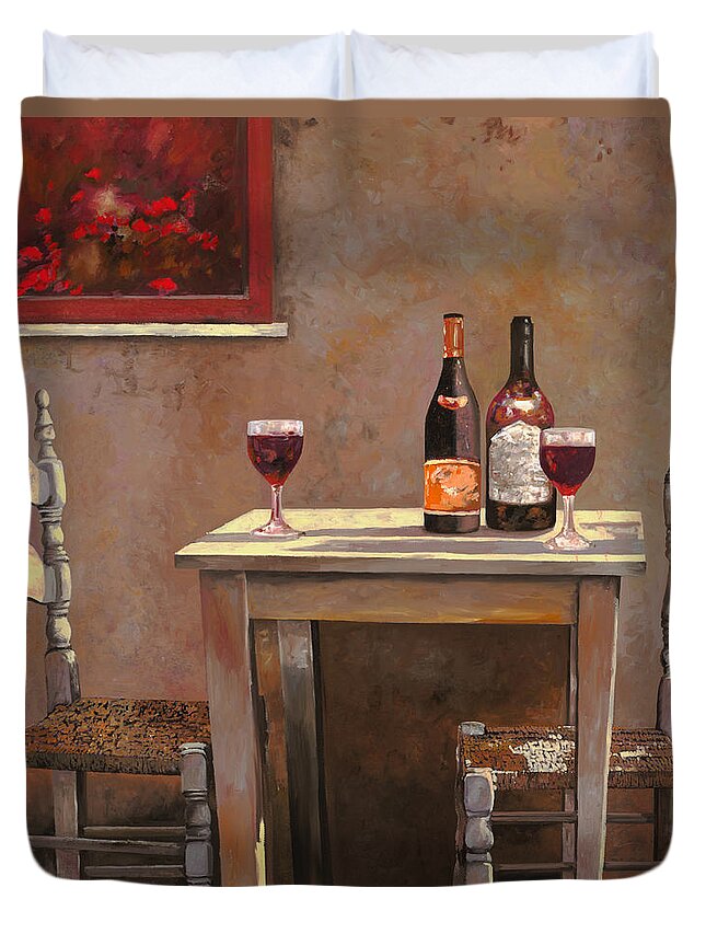 Wine Duvet Cover featuring the painting Barbaresco by Guido Borelli