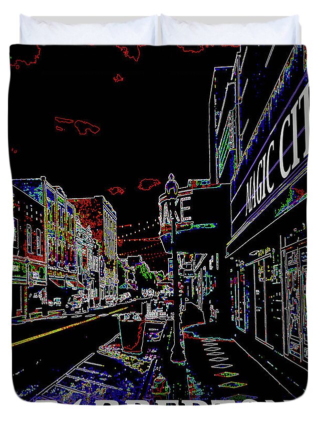 Art Duvet Cover featuring the digital art Barberton The Magic City by Jack Diamond