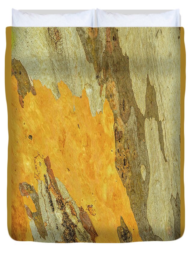 Tree Duvet Cover featuring the photograph Bark A10 by Werner Padarin