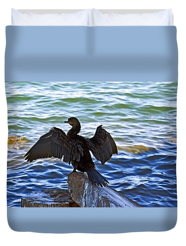 Wings Spred Duvet Cover featuring the photograph Batman by Robert Brown