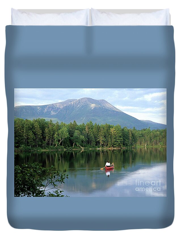 Woman Duvet Cover featuring the photograph Kidney Pond, Baxter State Park by Kevin Shields