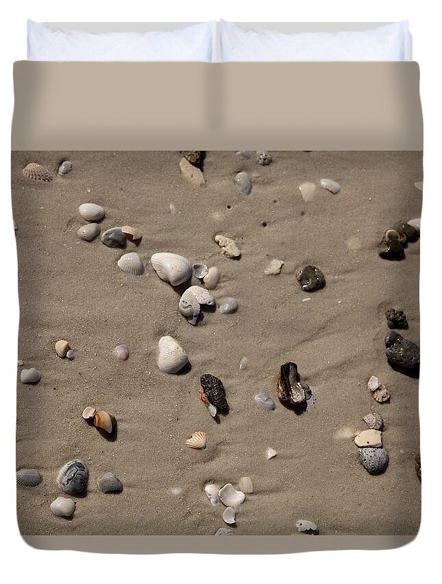 Texture Duvet Cover featuring the photograph Beach 1121 by Michael Fryd
