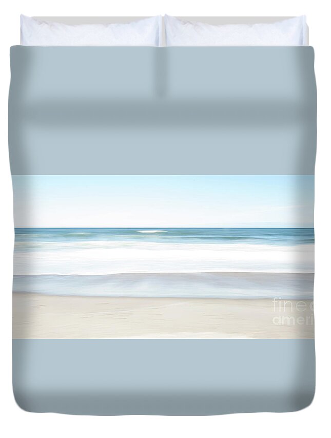 Beach Duvet Cover featuring the photograph Beach Abstract by Michael James